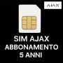 Abbonamento SIM AJAX valido 5 anni