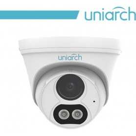 3MP Uniarch Turret IPCamera,Ottica fissa 2.8mm, Dual Light