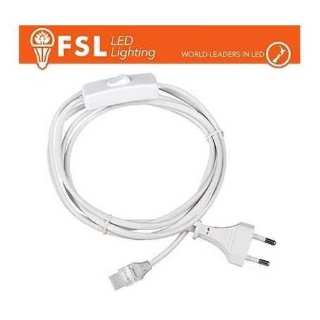 Cavo spina 1m per strisce LED220V con interruttore