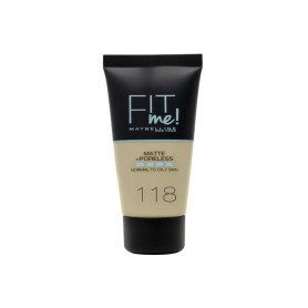 Maybelline Fit Me Matte + Poreless Foundation 118 Nude 30ml