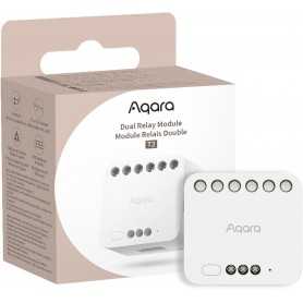 Aqara Modulo Relè Doppio T2 Zigbee - Luci/prese/tapparel/garage + contatto pulit