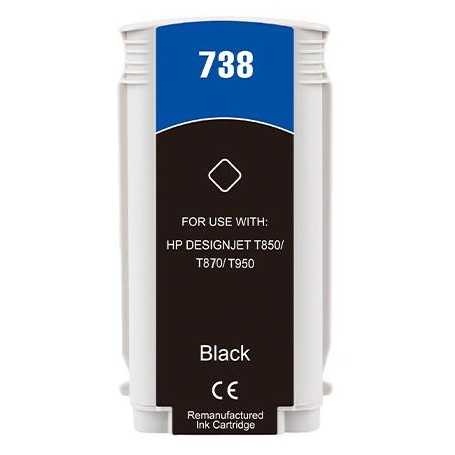 130ML Black Reman HP DesignJet T850,T870,XT870,XT950498N4A