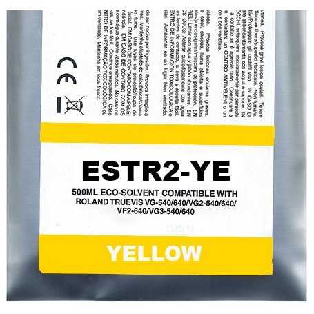 Yellow Eco-Solvent Ink Bag Compa Roland TrueVIS SG2,VG2,VF2,SG3,VG3500ML