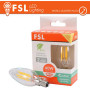 Lampada Filamento Olive  C35  4W 3000K E14 - Confezione 2PACK