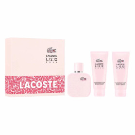 Lacoste L.12.12 Rose Eau De Parfum Spray 100ml Set 3 Parti