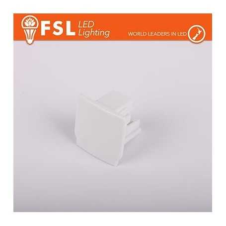 FSL Tappo di chiusura finale per binario trifase - colore BIANCO