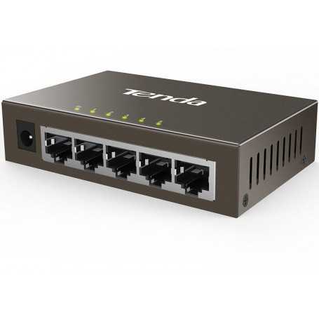 Tenda Switch 5 porte 10/100 case in metallo - TEF1005D