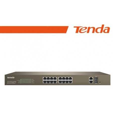 Tenda Switch PoE Web Smart 16 Porte 10/100+2Gb+2SFP - TEF1218P-16-250W EOL