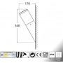 AMELIA FS NERO OPALE E27 A60 LED 11W CCT 3WHITE