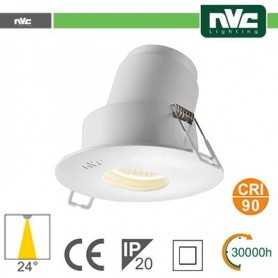 Faro direzionabile LED IP20 9W 3000K 700LM 24º FORO:95mm