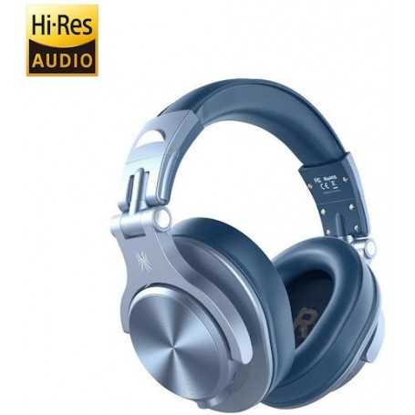 OneOdio Fusion A70 Hi-Res Cuffie DJ Wireless, Cavo e Microfono Sky Blue