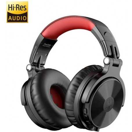 OneOdio Studio Wireless C Hi-Res Cuffie DJ Bluetooth 5.0 Red/Black