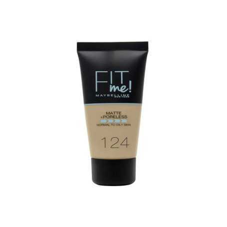 Maybelline Fit Me Matte + Poreless Foundation 124 Soft Sand 30ml