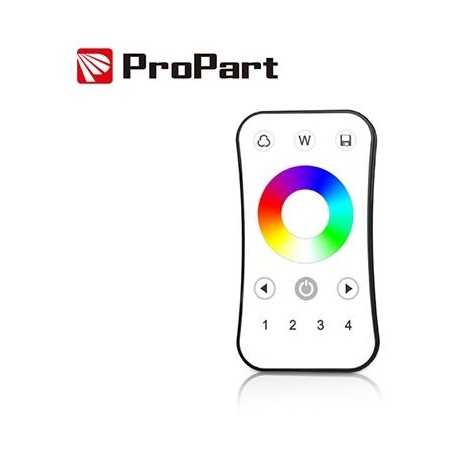 Telecomando RF RGB/RGBW - 4 Zone, Touch Wheel