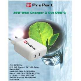 Carica Batterie 35W 2 Output USB-C