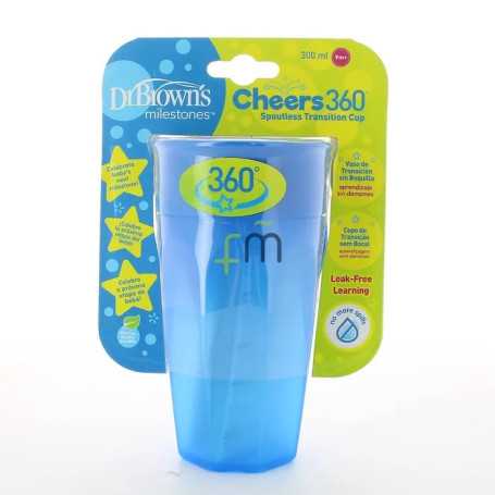 360 Bicchiere Senza Beccuccio Blu Senza Manico 300ml