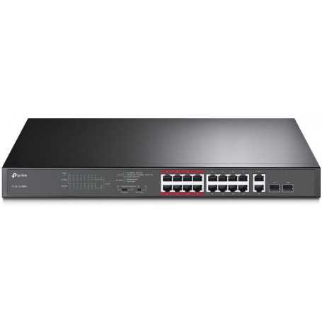 Switch 16 Porte PoE+ 10/100Mbps +2 Gigabit/SFP TL-SL1218MP