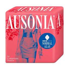 Ausonia Normal With Wings Sanitary Towels 14 Units