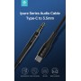 Cavo Audio placato oro da Tipo-C a Jack 3.5mm lunghezza 1 mt