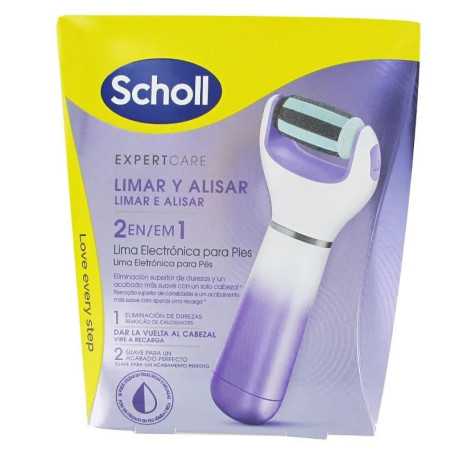 Scholl Velvet Smooth Elettronica Di Lima Rosa Con Testa Esfoliante 