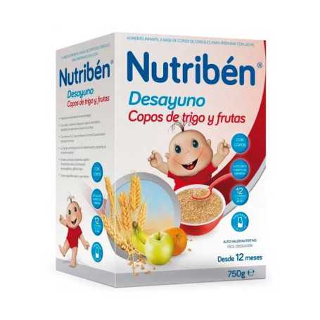 Nutribén Fiocchi di Frumento e Frutta per la Colazione 750g 