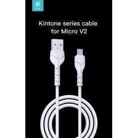 Kintone Cavo Micro Usb 5V 2.1A 1Mt Carica e dati Bianco
