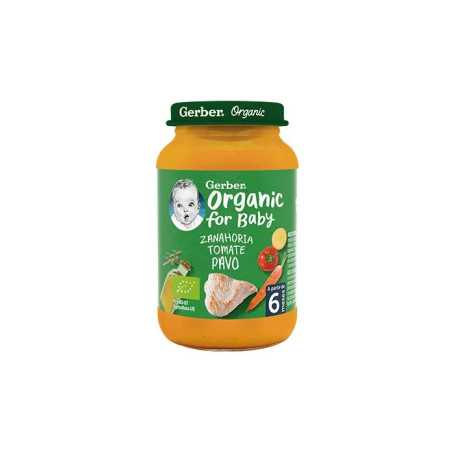Gerber Organic Carota Pomodoro Tacchino 1U 190g