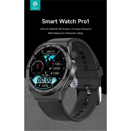 DEVIA Smart Watch Pro1 EM705 IP68 Display Amoled HD Nero