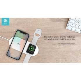 Caricatore Wireless 2 in 1 per iPhone ed Apple Watch 12W