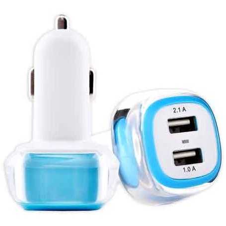 Caricabatteria Doppia Uscita Usb Da Auto 3.1 Amper 12/24 V.