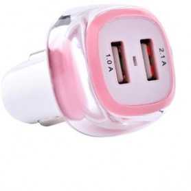 Caricabatteria Doppia Uscita Usb Da Auto 3.1 Amper 12/24 V.