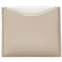La Bouche Rouge Beige Leather Compact Case
