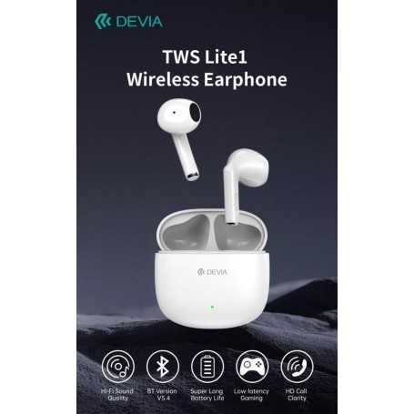 Auricolari TWS EM404 Lite1 Bluetooth 5.4 Bianchi