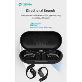 Auricolari EM406 wireless senza inserimento nell'orecchio OWS Lite1 Black