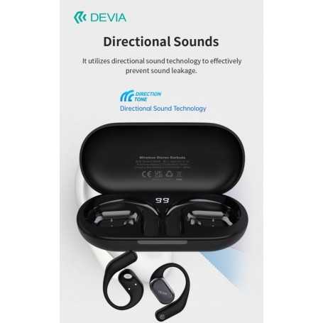 Auricolari EM406 wireless senza inserimento nell'orecchio OWS Lite1 Black