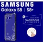 Cover Swarovski Crystal Iris soft per Samsung S8 Silver