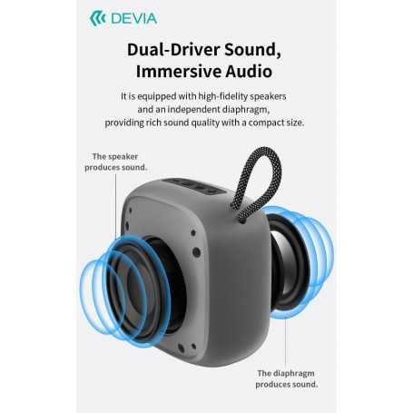 Altoparlante Bluetooth V5,3 Lite2 5 Watt EM501 Blu