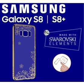 Cover Swarovski Crystal Joy soft per Samsung S8 Plus Gold