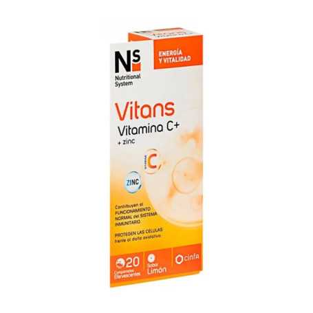 Ns Vitans Vitamina C + Zinco 20Compresse Effervescenti Gusto Limone