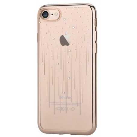Cover Soft Meteor Crystals from Swarovski iPhone 7 Cham.Gold