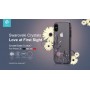 Cover Swarovski Crystal Petunia per iPhone X Nera