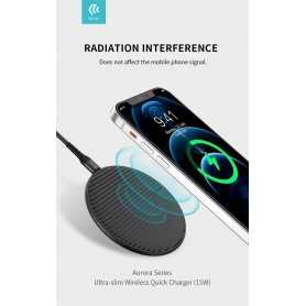 Caricabatterie Aurora wireless Rapido 15 Watt Nero