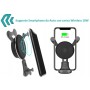 Supporto Smartphone da Auto con carica Wireless 10W Nero