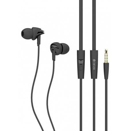 Auricolari con Mic e Controllo D1 Ripple 1.2 mt Nero