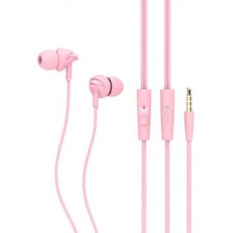 Auricolari con Mic e Controllo D1 Ripple 1.2 mt Rosa