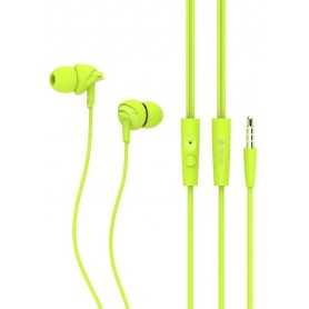 Auricolari con Mic e Controllo D1 Ripple 1.2 mt Verde