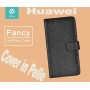 Custodia a Libro in Pelle Per Huawei P8 Nera