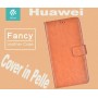 Custodia a Libro in Pelle Per Huawei G8 Mini Marrone
