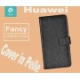 Custodia a Libro in Pelle Per Huawei NOVA Nera
