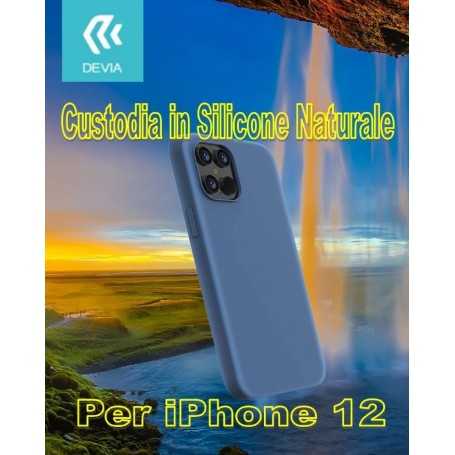 Cover in Silicone Waterproof per iPhone 12 & 12 Pro Blu